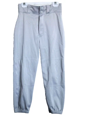 Wilson Baseball Pants Youth Medium Gray WTA4228 Wide Belt Loops Zip Fly Unisex - Image 1 of 4