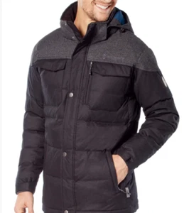 Free Country Men's Keystone Down Quilted Full Zip Jacket-Jet Black- XXLARGE NWT! - Picture 1 of 6