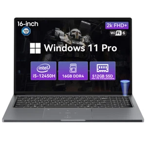 Blackview AceBook 12 Gaming Laptop 16in Intel® i5-12450H 16GB 512GB Win 11 Pro - Picture 1 of 11