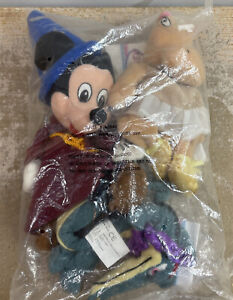 Disney Store Mini Bean Bag Plush Set Fantasia Mickey Alligator Hippo NEW SEALED