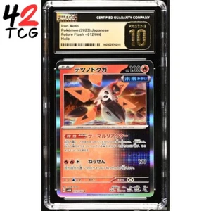 CGC Pristine 10 Iron Moth Holo 012/066 Pokémon Japanese Future Flash sv4M - Picture 1 of 2