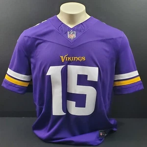 Nike Vikings Joshua Dobbs #15 Vapor F.U.S.E Limited Jersey, Purple/White, Size M - Picture 1 of 12
