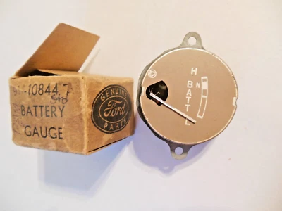 1939 年福特标准电池仪表板仪表 #91A-10844 NOS — 第 1/2 张图片
