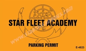 MINT Star Trek Universe "STARFLEET ACADEMY" Vinyl Sticker 5"x3" PARKING PERMIT! - Picture 1 of 2