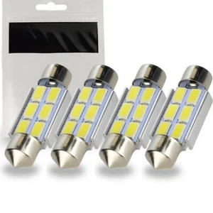 4x Ampoules C5W LED 39mm Navette Blanc 6500K Canbus pour Habitacle Boite à gant - Imagen 1 de 1