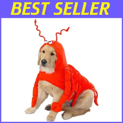 Lobster Paws Dog Costume - Medium Size, Red-Orange - Image 1 of 3