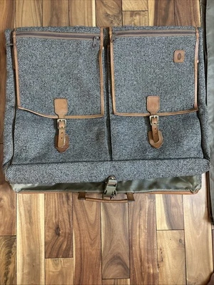 Bolso de mano/prenda vintage HARTMANN de tweed y cinturón de cuero EE. UU. Foto 1 de 4