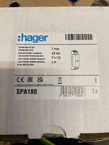Hager SPA180 Combined SPD T1+T2 1P - Picture 1 of 4