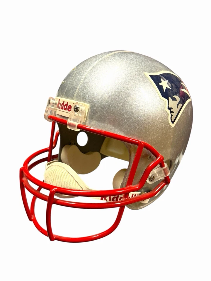 Casco grande réplica auténtica Riddell de los New England Patriots NFL de colección raro Foto 1 de 4