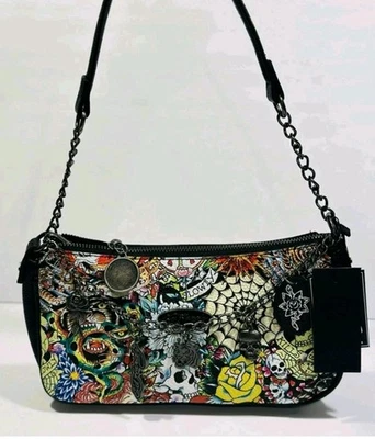 Ed Hardy Charmed Multicolor Tattoo Crossbody Shoulder bag - Image 1 of 4