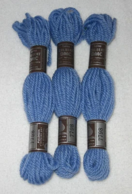 DMC Laine Colbert Tapisserie/Tapestry Wool Lot of 3 Skeins 7798  Horizon Blue - Image 1 of 2
