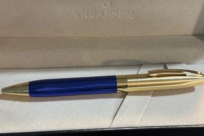Nuevo Bolígrafo Sheaffer Legacy Azul con DORADO GE Hecho en EE. UU., en caja de regalo Foto 1 de 4