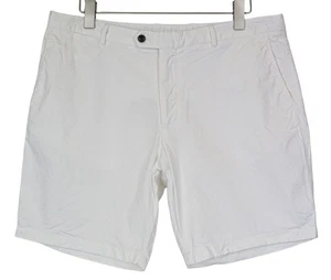 Suitsupply Porto Hombre Shorts UK38R Blanco Algodón Elástico Verano Plano Frente - Imagen 1 de 12