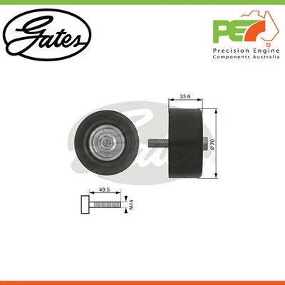 GATES Engine Idler Pulley For Toyota Hilux 2.7 RWD (TGN16R) 118 kW Petrol - Image 1 of 4