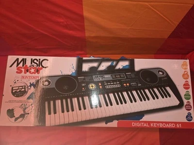 Bontempi Digital Keyboard - Black for Kids / Boys. Model: PRG00467 - Image 1 of 4