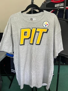 Pittsburgh Steelers NFL Camiseta Gris Manga Corta Gráfica Camiseta Para Hombres 2XL - Imagen 1 de 9