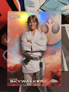 2025 Topps Chrome Star Wars Luke Skywalker Refractor Insert #83, A New Hope  - Bild 1 von 2