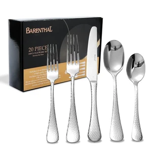 Flatware Set for 4, Heavy Duty Silverware Set 20 Piece, Mirror Finish, Dishwa... - Picture 1 of 9