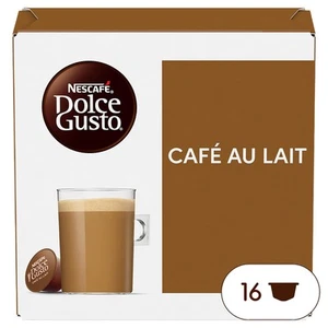 Nescaf? Dolce Gusto CAF? Au Lait (Pack of 3, Total 48 Capsules) - Picture 1 of 8