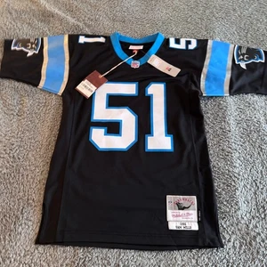 NWT Authentic Mitchell & Ness Sam Mills NFL Carolina Panthers 1996 Jersey 36 S - Picture 1 of 11