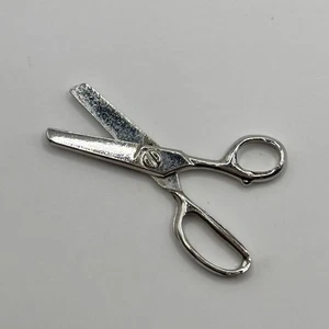 Vintage Sterling Silber 925 zum Öffnen bewegliche Schere Schere Anhänger Charm - Bild 1 von 6