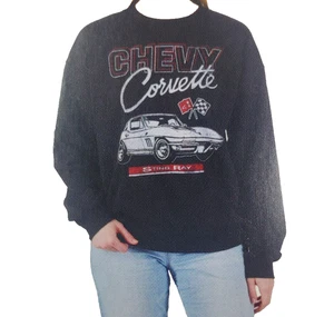 Lincensed Damen Corvette Grafik Sweatshirt Retro Style - Bild 1 von 8