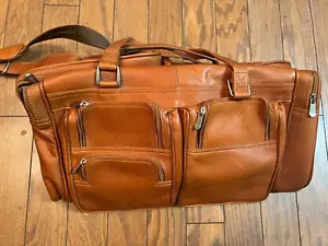 Handmade Leather Duffel Bag For Men Weekender For Travel Overnight Large - Picture 1 of 4