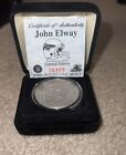 NFL John Elway Limited Edition The Highland Mint  Denver Broncos Licensed Coin.
