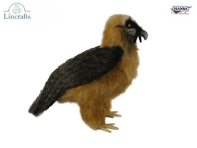 Juguete de peluche Hansa buitre barbudo detalle realista 47 cm tamaño regalo ideal vendedor del Reino Unido Foto 1 de 4