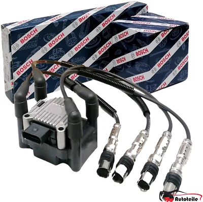 Kit cavi accensione Bosch con bobina di accensione per Audi Seat Skoda VW 1.2 TSI CBZA CBZB - Immagine 1 di 4