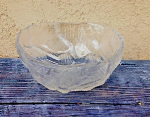 MIKASA GROSSE SERVIERSCHALE EISSCHLÖSSER HOYA JAPAN STRUKTURGLAS OVAL VINTAGE - Bild 1 von 10