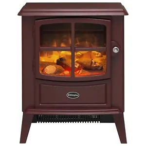 Dimplex Brayford Burgundy Optiflame Freestanding Optiflame Electric Stove 2kW - Picture 1 of 10