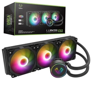 Vetroo V360 ARGB CPU Liquid Cooler Computer PC 360mm Radiator 3x 120mm PWM Fan - Picture 1 of 9