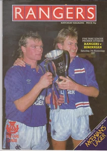 Programme / Programma Glasgow Rangers v Hibernian 07-11-1987 - Imagen 1 de 1