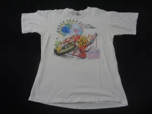 Camicia vintage Bubba Shobert uomo XL moto corsa punto singolo anni 80 - Foto 1 di 12