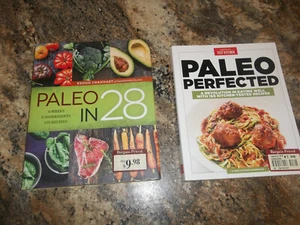 Lot of 2 Books - Paleo in 28: 4 Weeks, 5 Ingredient, 130 Recipes & Paleo Perfect - Picture 1 of 12