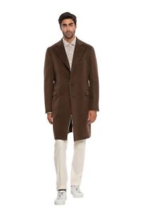 BOGLIOLI Single Breasted Brown Long Coat K.Jacket Wool 42 US / 52 EU