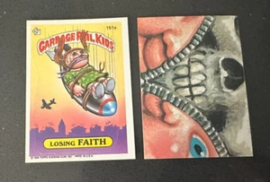 Topps Garbage Pail Kids 1986 # 151a Losin Faith - Serie 4 - Imagen 1 de 1