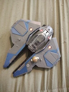Star Wars Transformers Crossovers Blue Jedi Starfighter to Obi-Wan Kenobi Figure - Picture 1 of 2
