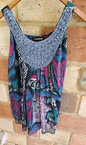 Fashion Fair Green Tank Size L (12) V-Neck 90s Style - Picture 1 of 4