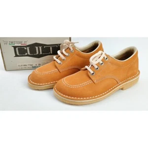 Schuhe Casual Zeremonie CULT Camel aus Echtem Leder Wildleder Made IN Italy - Bild 1 von 7