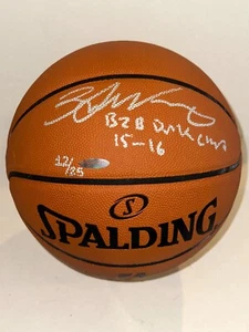 ZACH LEVINE Signed Spalding GAME BASKETBALL Beckett Auth. (BAS) & Inscr - Picture 1 of 6