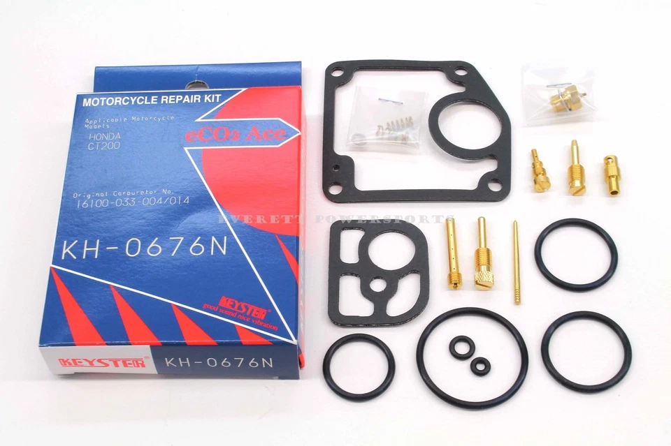 New Carburetor Rebuild Kit 64-66 Honda CT200 Trail 90 Carb Repair Set #Q131 - Image 1 of 2
