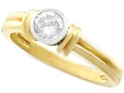 18 Carat Yellow Gold Diamond Solitaire Engagement Ring