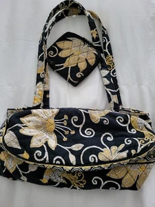 Borsa a tracolla Vera Bradley Yellow Bird. Ritirato Include Portafoglio Abbinato - Foto 1 di 6