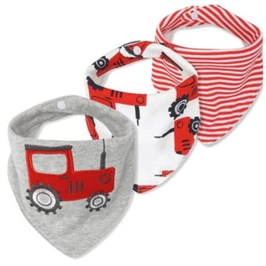 Baby Dribble Bib Toddler Bandana Bib 3 Packs Super Absorbent Cotton Feeding B... - Picture 1 of 7