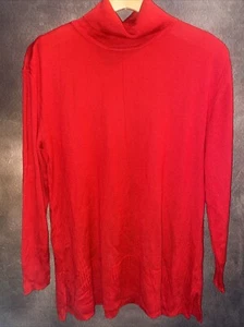 Apt 9 XL NWT Tango Red Turtleneck Light sweater Top Shirt MSRP$40 🧡 Apt. 9 - Picture 1 of 9