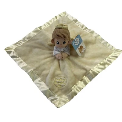 Manta de seguridad amarilla Precious Moments Praying Angle Boy Lovey Foto 1 de 4