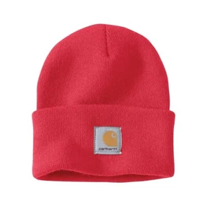 CARHARTT Beanie. Bittersweet Red. Watch Hat. Unisex. Rib Knit. GENUINE: M672979 - Picture 1 of 1