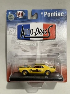 1:64 M2 1968 PONTIAC FIREBIRD 400 H.O CHASE AUTO-DRAG, Gold Wheels - Picture 1 of 7